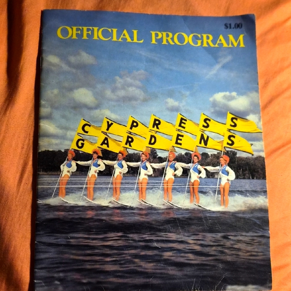 Cypress Gardens Official Program VTG SIGNED by many performers